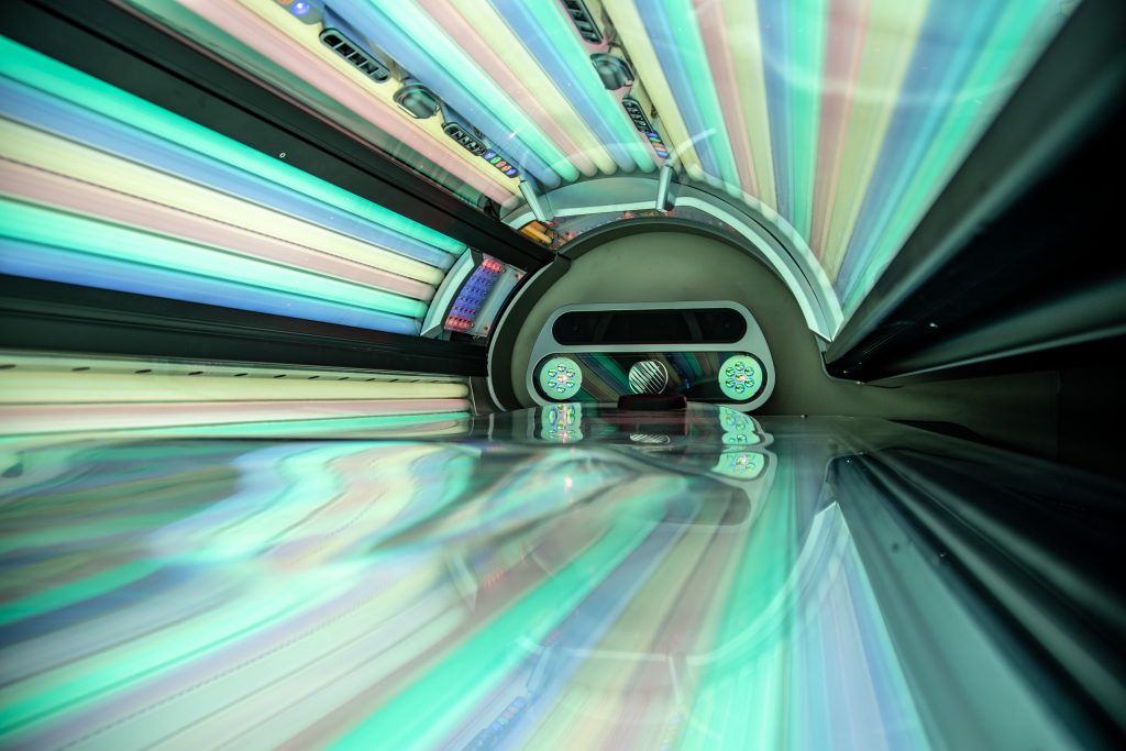 tanning salon bed